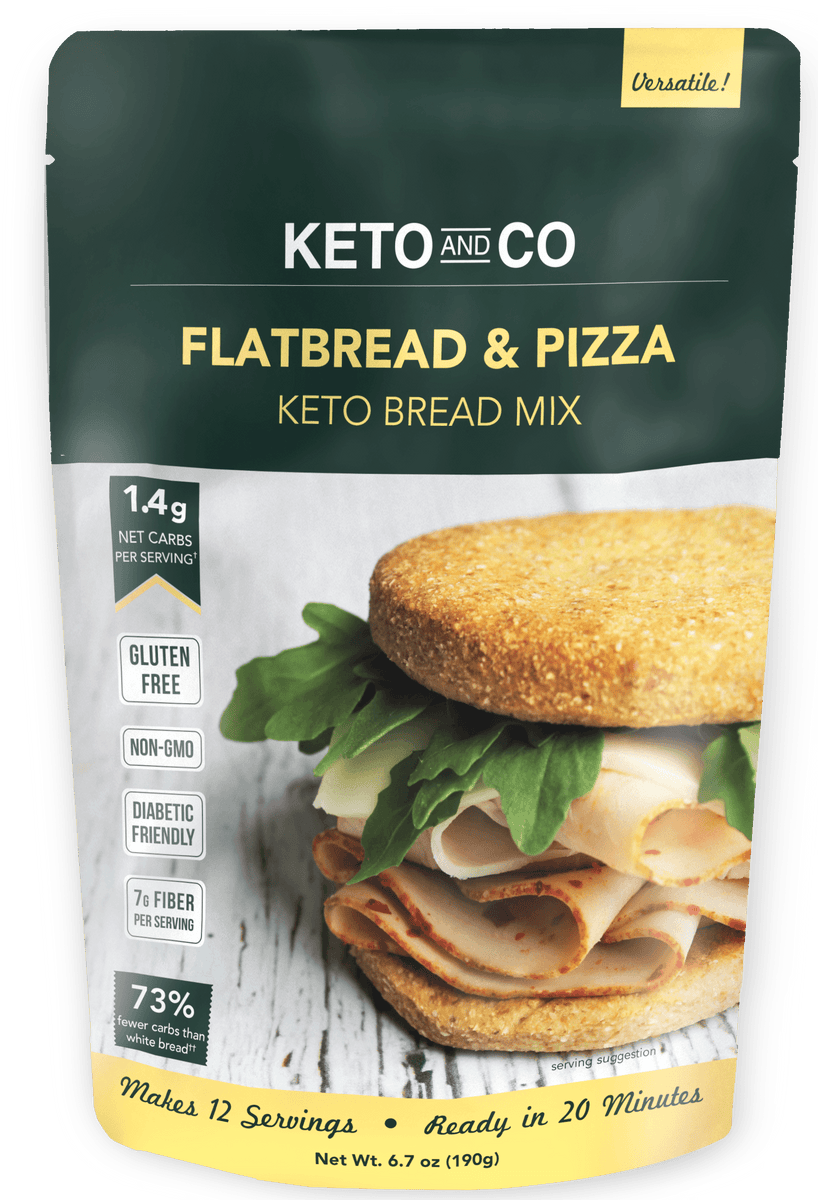 Keto and Co, Flatbread & Pizza, Keto Bread Mix, 190g Mom it KeTo Go