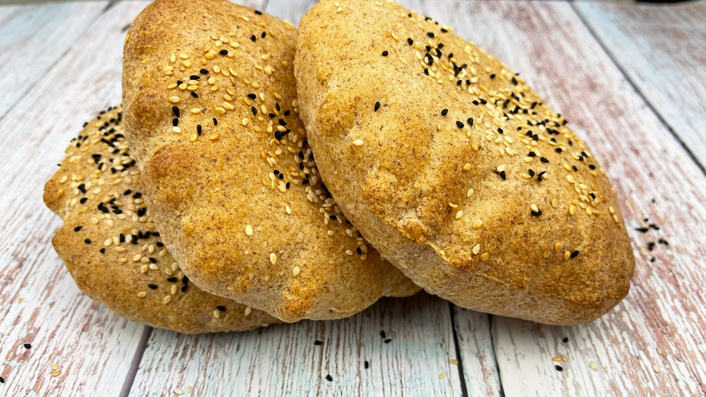 Keto Bread Arabic Pita - Gluten Free (4 pcs) - خبز عربي كيتو بدون غلوتين - Mom it KeTo Go
