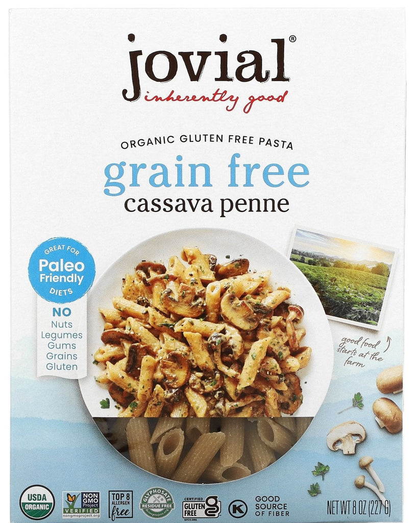 Jovial, Organic Gluten and Grain Free Pasta, Cassava Penne, 227 g - Mom it KeTo Go