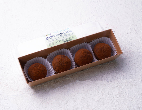 Keto Chocolate Truffles Box (4 pieces) - Mom it KeTo Go By Safa’