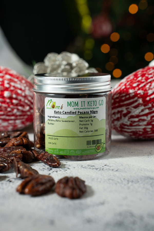 Candied Premium Pecan 90g - Mom it KeTo Go By Safa’