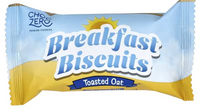 ChocZero, Premium Cookies, Keto, Gluten Free, Sugar Free, Breakfast Biscuits, Toasted Oat Cookies, 10 Packs, (25 g) Each