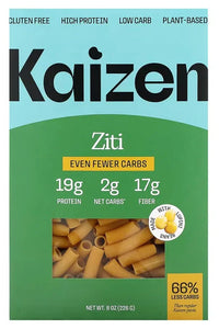 Kaizen, Ziti, Keto, Gluten Free, High Protein, Low Carb, Plant-Based, 226 g - Mom it KeTo Go By Safa’