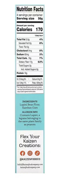 Kaizen, Ziti, Keto, Gluten Free, High Protein, Low Carb, Plant-Based, 226 g - Mom it KeTo Go By Safa’