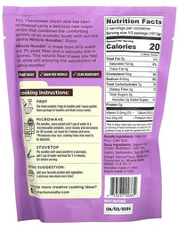 Miracle Noodle, Keto Meal, Vegan, Gluten Free, Vegan Pho + Plant Based Noodles, 215g - Mom it KeTo Go By Safa’