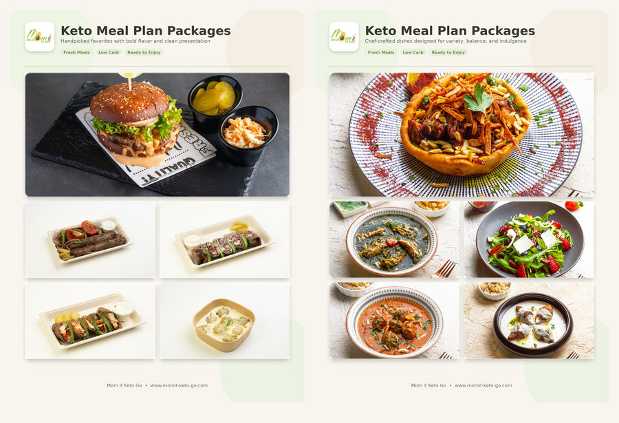 Hearty Start (Breakfast+Dinner+1 Snack) - Mom it KeTo Go By Safa’