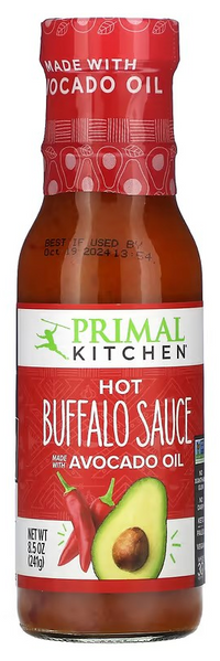 Primal Kitchen, Buffalo Sauce, Hot, Made with Avocado Oil, 241g