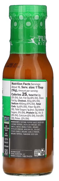Primal Kitchen, Buffalo Sauce, Mild & Sweet, Made with Avocado Oil, 241g