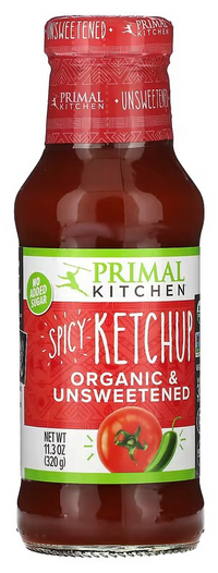 Primal Kitchen, Spicy Ketchup, Organic & Unsweetened, 320 g