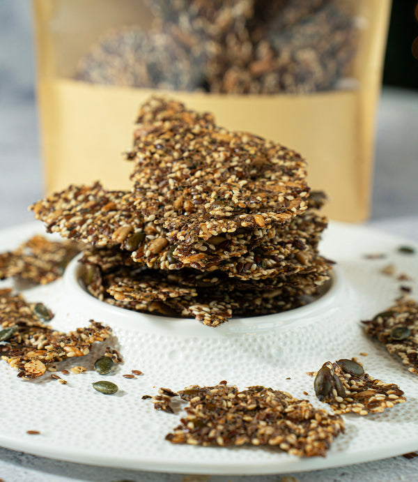 Keto Seeds Crackers - 1 Bag (70g) - Mom it KeTo Go By Safa’