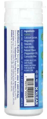 Xlear, Dental Defense Spry Mints, Peppermint, Keto, Sugar-Free, 45 Pieces
