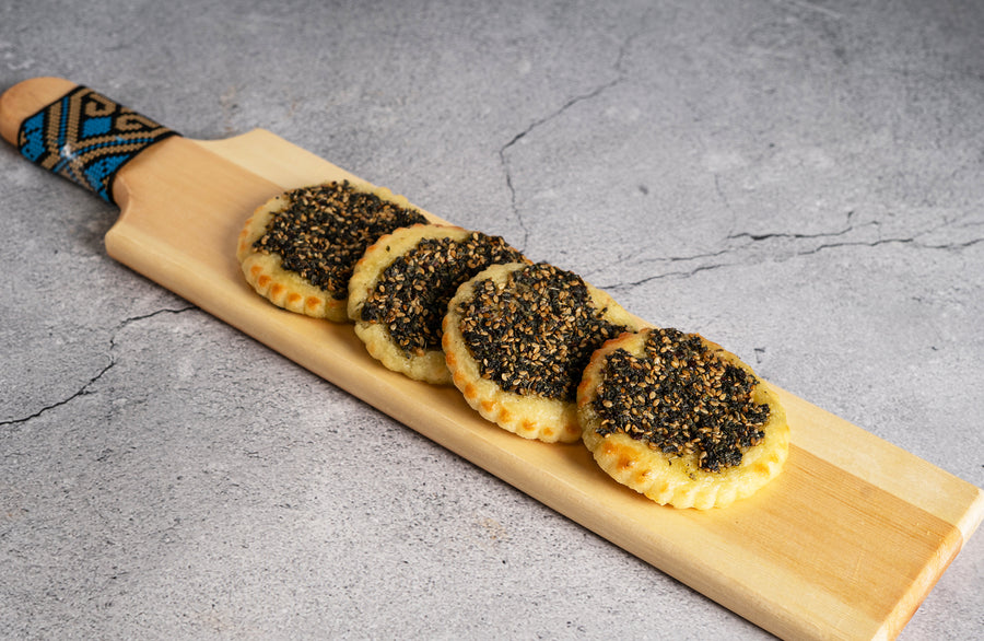 Mini Manakaeeesh Mini Gluten Free Keto Zaatar Manakeesh (4 pieces) – Mom it KeTo Go By Safa’