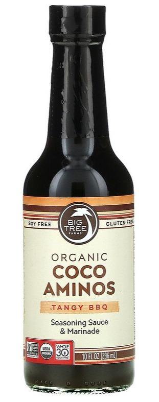 Big Tree Farms, Organic Coco Aminos, Seasoning Sauce & Marinade, Tangy BBQ, 296 ml - Mom it KeTo Go