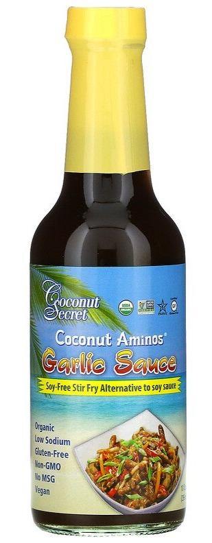 Coconut Secret, Coconut Aminos, Garlic Sauce, 296 ml - Mom it KeTo Go
