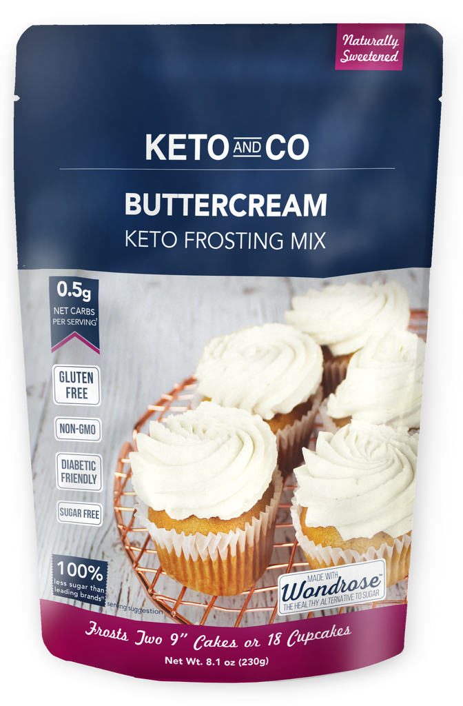 Keto and Co, Keto Buttercream Frosting Mix, 230 g - Mom it KeTo Go