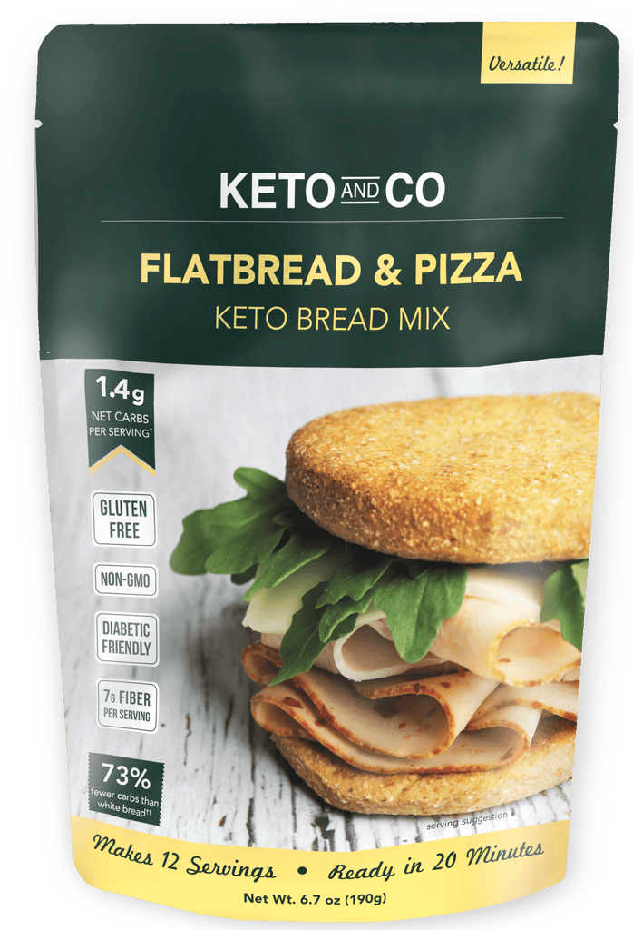 Keto and Co, Flatbread & Pizza, Keto Bread Mix, 190g - Mom it KeTo Go