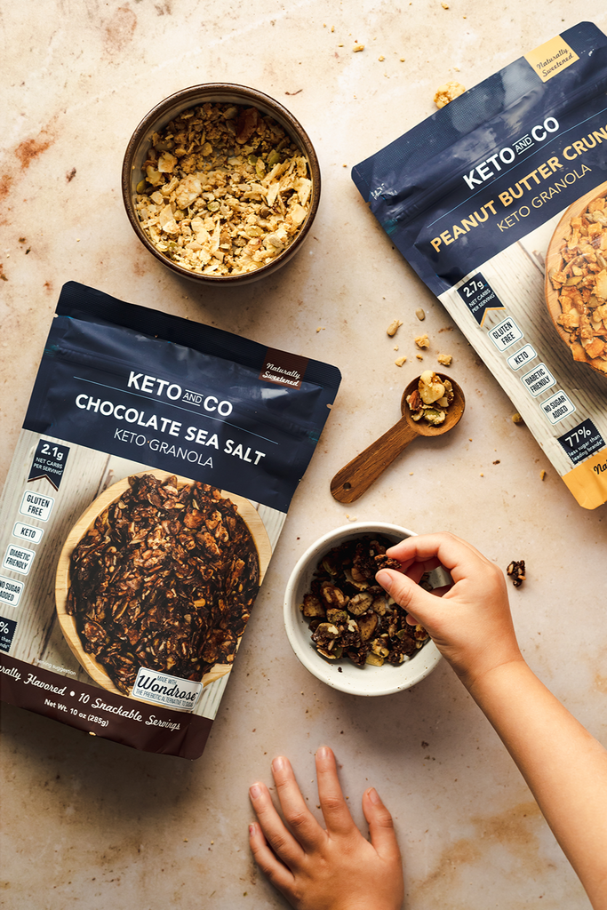 Keto and Co, Keto Granola, Chocolate Sea Salt, 285 g - Mom it KeTo Go