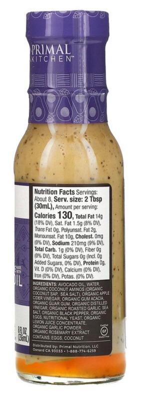Primal Kitchen, Caesar Dressing & Marinade Made with Avocado Oil, 236 ml - Mom it KeTo Go