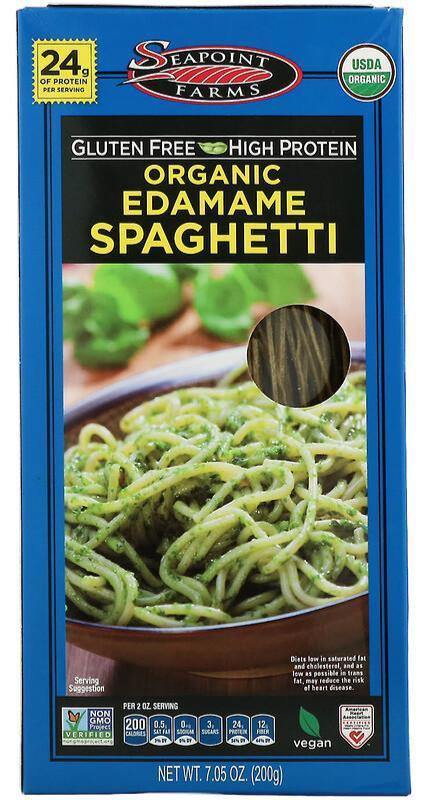 Seapoint Farms, Organic Edamame Spaghetti, 200 g - Mom it KeTo Go