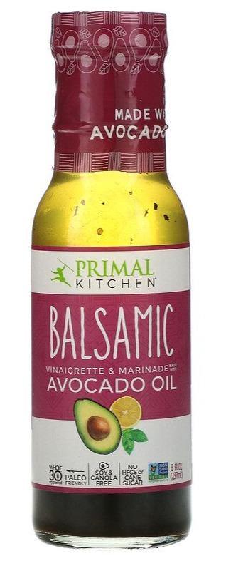Primal Kitchen, Balsamic Vinaigrette & Marinade, Made with Avocado Oil, 237 ml - Mom it KeTo Go