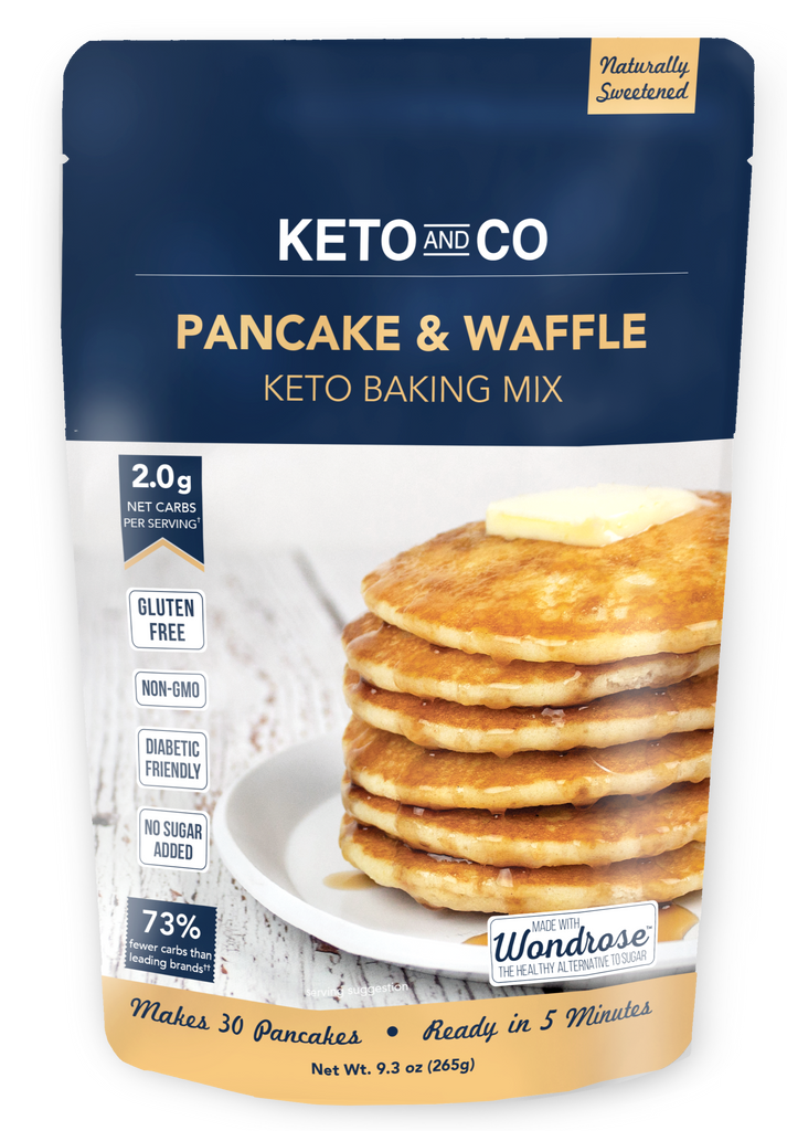 Keto and Co, Keto Pancake and Waffle Mix, 265 g - Mom it KeTo Go