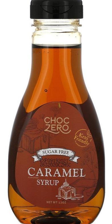 ChocZero, Caramel Syrup, Sugar Free, 340 g - Mom it KeTo Go