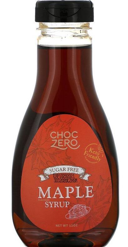 ChocZero, Maple Syrup, Sugar Free, 340 g - Mom it KeTo Go