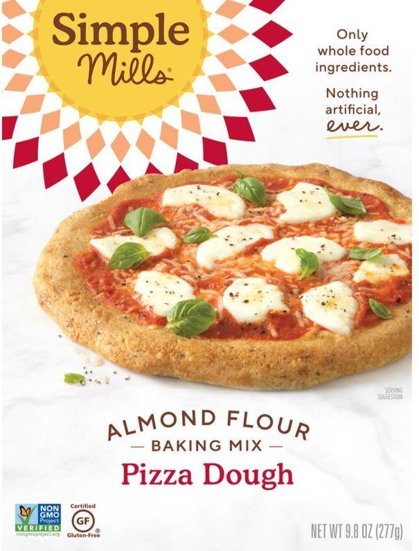 Simple Mills, Naturally Gluten-Free, Almond Flour Mix, Pizza Dough, 277 g - Mom it KeTo Go