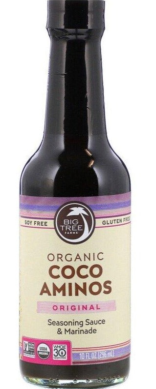 Big Tree Farms, Organic Coco Aminos, Seasoning Sauce & Marinade, Original, 296 ml - Mom it KeTo Go