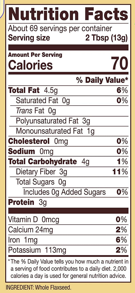 Bob's Red Mill, Organic Whole Ground Flaxseed Meal, 907g - Mom it KeTo Go