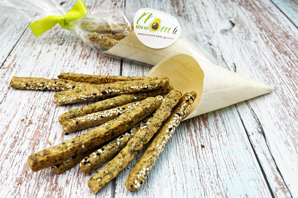 Keto Zaatar Bread Sticks (10 sticks) - كيتو زعتر عصي الخبز - Mom it KeTo Go