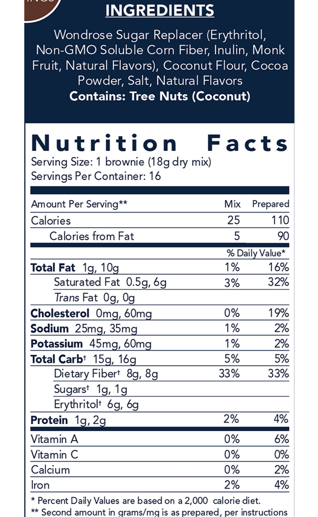 Keto and Co, Keto Fudge Brownie Mix, 290 g - Mom it KeTo Go