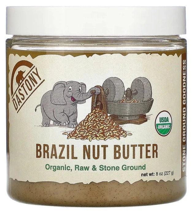 Dastony, Gluten Free, Peanut Free, Paleo, Organic Brazil Nut Butter, 227 g - Mom it KeTo Go