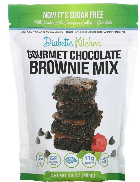 Diabetic Kitchen, KETO, Gourmet Chocolate Brownie Mix, 284 g - Mom it KeTo Go