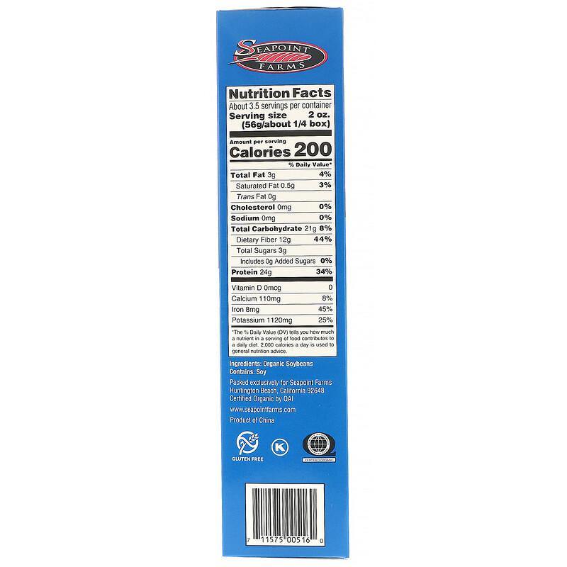 Seapoint Farms, Organic Edamame Fettuccine 200 g - Mom it KeTo Go