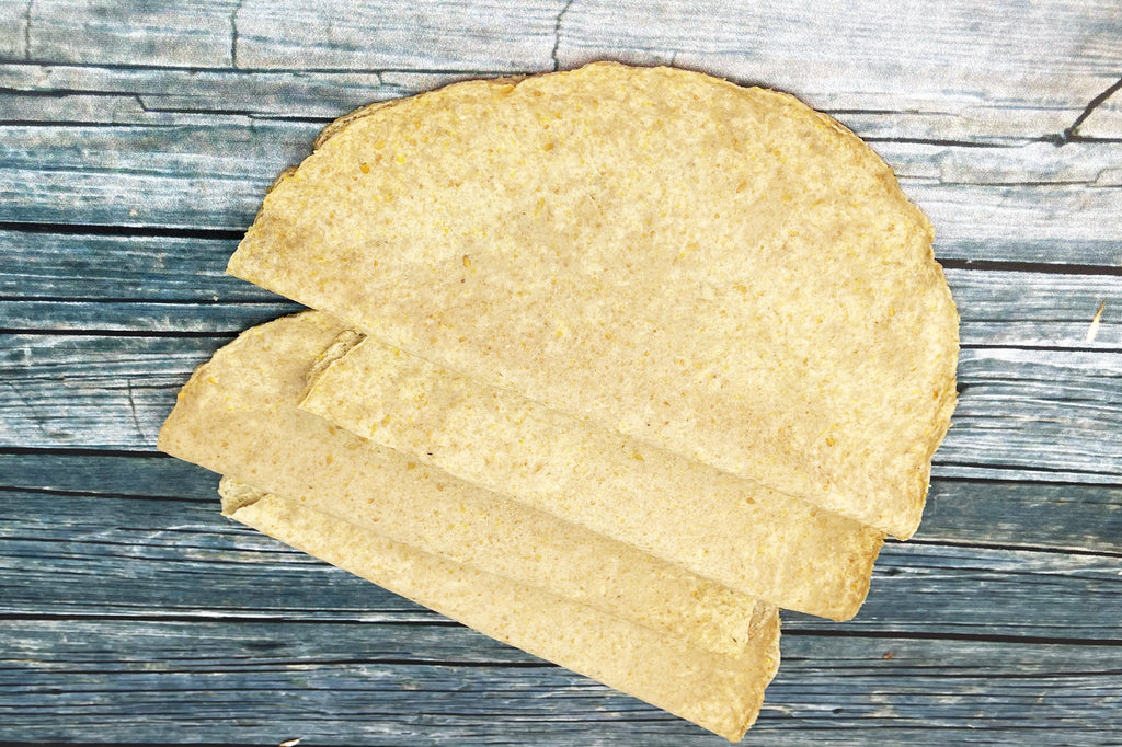 Keto Bread Golden Flaxseed Wrap - Gluten Free (4 pcs) - خبز الصاج الكيتوني خالي من الجلوتين - Mom it KeTo Go
