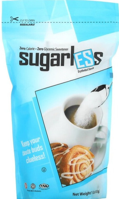 Health Garden, Sugarless, Erythritol Stevia, 453 g - Mom it KeTo Go