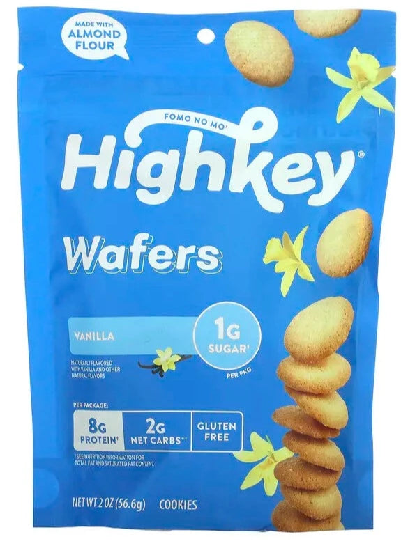 HighKey, Keto Wafers, Vanilla 56.6 g - Mom it KeTo Go