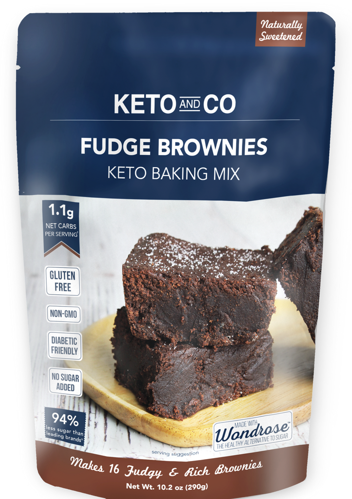 Keto and Co, Keto Fudge Brownie Mix, 290 g - Mom it KeTo Go