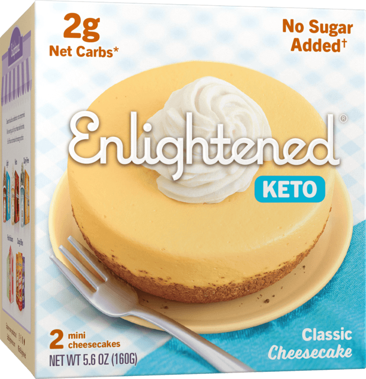 Enlightened Keto Classic Cheesecake (2 mini Cheesecakes 160g) - Mom it KeTo Go