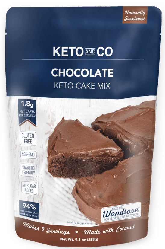 Keto and Co, Keto Chocolate Cake Mix, 261 g - Mom it KeTo Go
