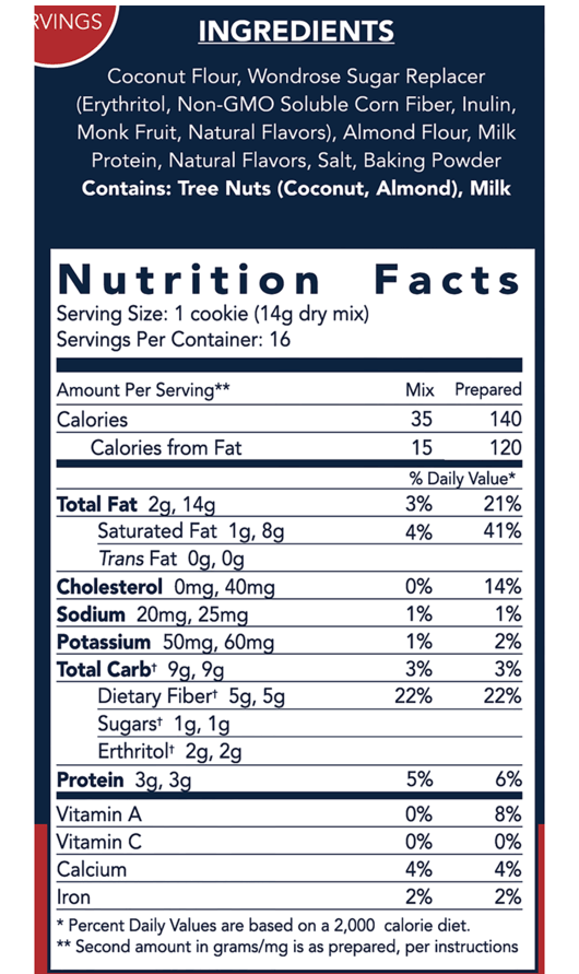 Keto and Co, Shortbread, Keto Cookie Mix, 230g - Mom it KeTo Go