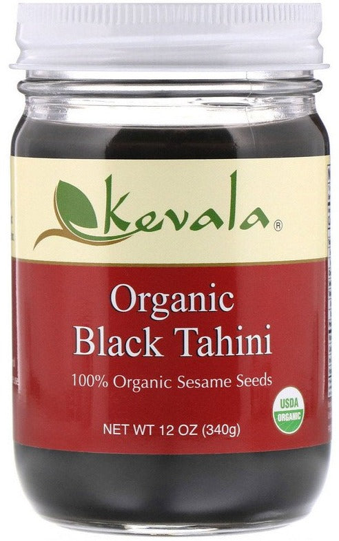 Kevala, Keto, Organic Black Tahini, 340 g - Mom it KeTo Go