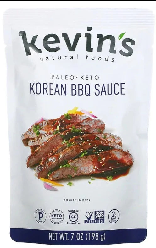 Kevin's Natural Foods, Korean BBQ Sauce, Mild, KETO, PALEO, 198 g - Mom it KeTo Go