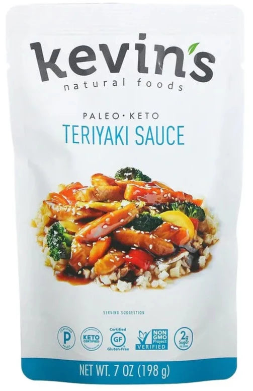 Kevin's Natural Foods, Teriyaki Sauce, KETO, PALEO, 198 g - Mom it KeTo Go