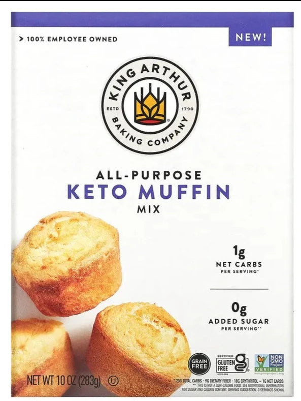 King Arthur Flour, All-Purpose Keto Muffin Mix, 283 g - Mom it KeTo Go