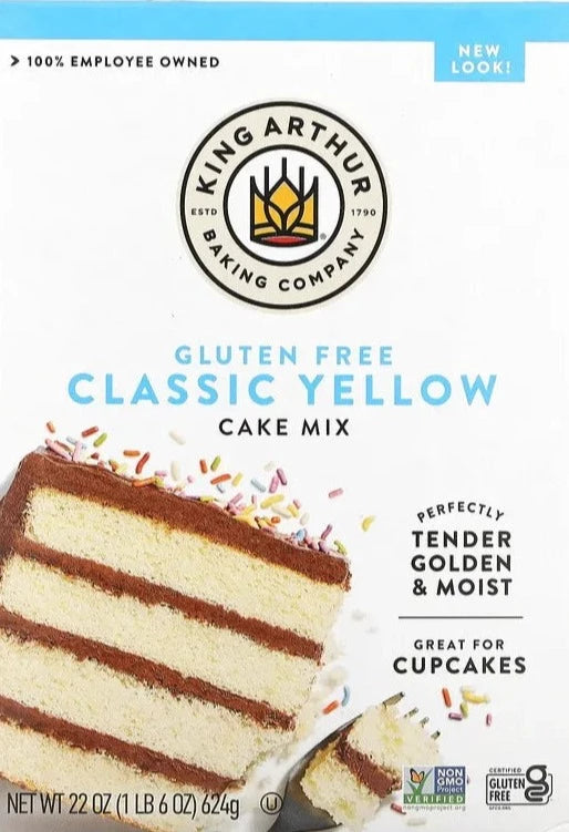 King Arthur, Gluten Free, Classic Yellow Keto Cake Mix, 624 g - Mom it KeTo Go