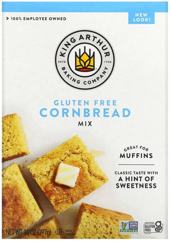 King Arthur Flour, Gluten Free Corn Bread Mix, 397 g - Mom it KeTo Go