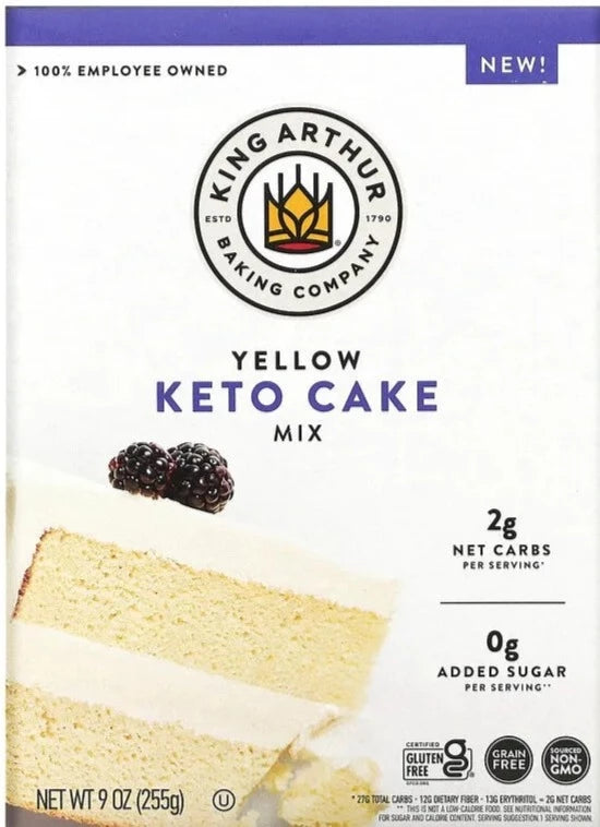 King Arthur Flour,Yellow Keto Cake Mix, 255 g - Mom it KeTo Go