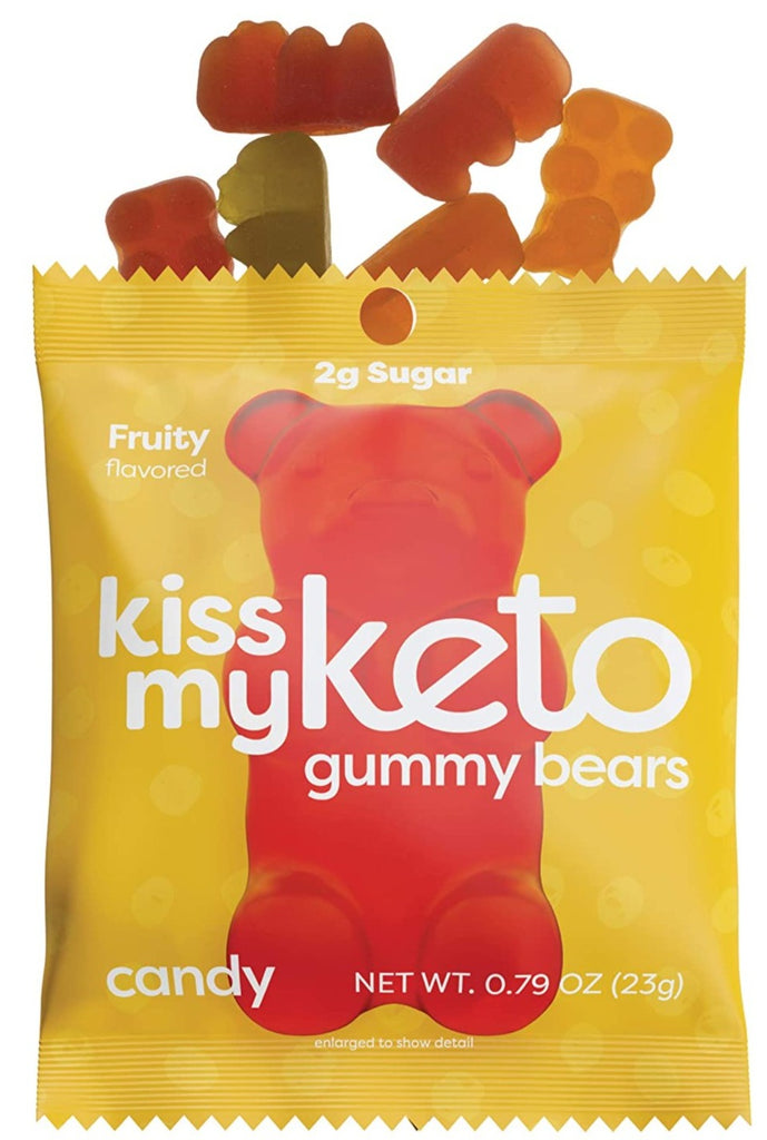 Kiss My Keto, Keto Gummy Bears, Fruity, 23g - Mom it KeTo Go